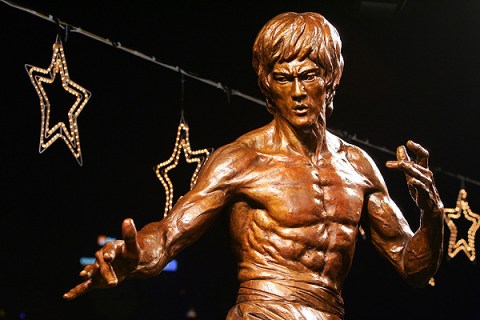 Unveiling Ceremony Of Bruce Lee Bronze Statue In Hong Kong