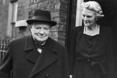 Winston Churchill and his wife Clementine Churchill