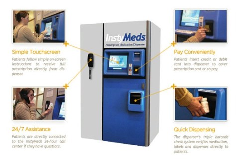 Vending machines dispense prescriptions