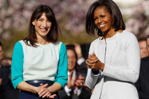Samantha Cameron and Michelle Obama