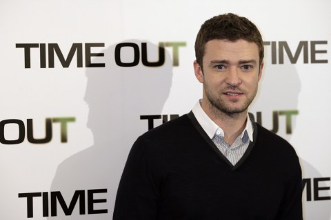 US actor, Justin Timberlake poses during