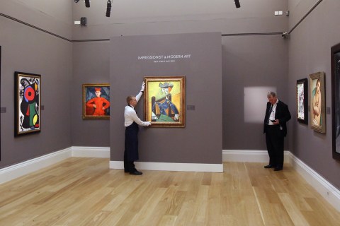 Modern art exhibition