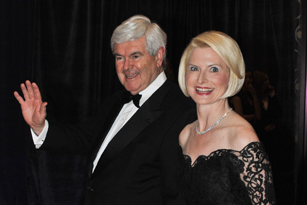 Newt Gingrich and his wife Calista