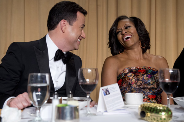 Jimmy Kimmel and First Lady Michelle Obama 