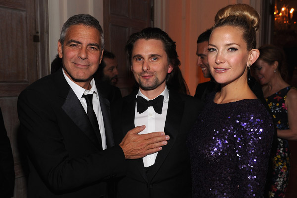 George Clooney, Matthew Bellamy and Kate Hudson
