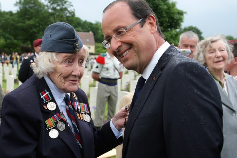 D-Day ceremony with Hollande