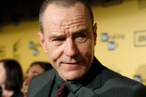 Actor Cranston, star of AMC's drama television series 'Breaking Bad' is interviewed as he arrives for the premiere screening for the show's fourth season in Hollywood