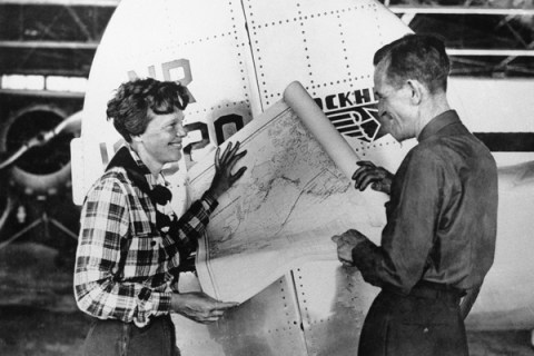 9) Amelia Earhart and navigator Fred Noonan -  the 2 disappeared over the Pacific Ocean whilst trying to fly around the world.