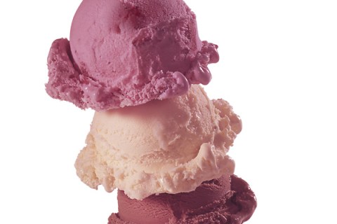 3 Flavor Ice Cream Cone