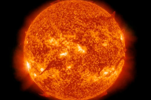 solar flare screengrab