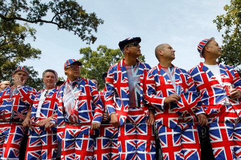 Ryder Cup - fans watch practice