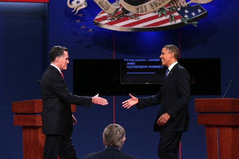 Obama And Romney Square Off In First Presidential Debate In Denver