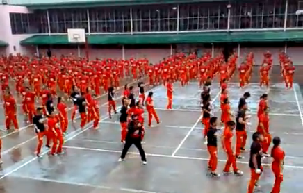 filipino prisoner 'gangnam style' screengrab