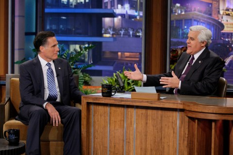 Presidential candidate Mitt Romney appears on "The Tonight Show with Jay Leno" in March