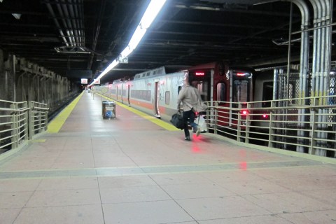 The last train to leave Grand Central Terminal on October 28, 2012, left from Track 18 at 7:10 p.m.