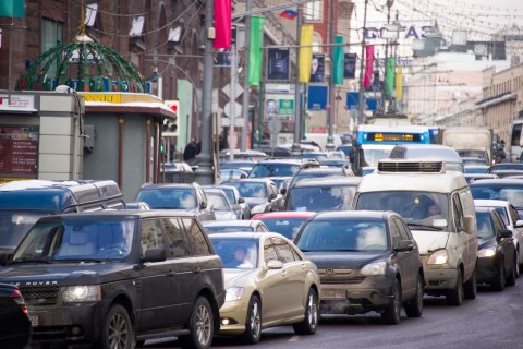 Traffic jam in Moscow