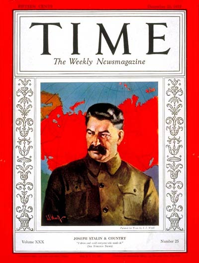 1937 – Joseph Stalin | TIME Turns 90: All You Need to Know About Modern ...