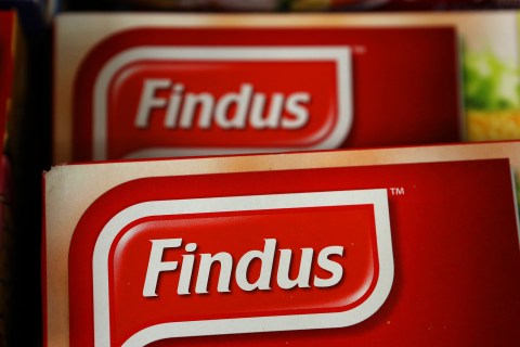 Findus products are displayed in a store in Edinburgh, Scotland