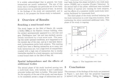 img: Brendan McMonigal proposed to Christie Nelan with this scientific paper presented on March 23, 2012.