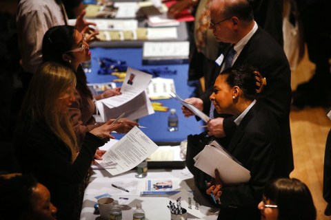 Job Fair Held In New York City