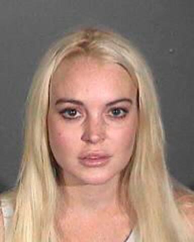 Lindsay Lohan booking photograph