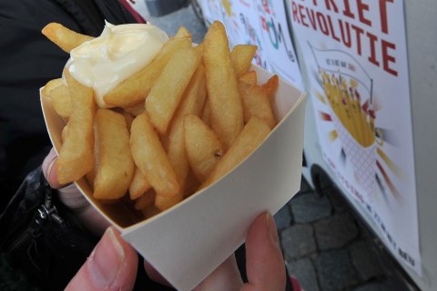 French fries and mayonnaise