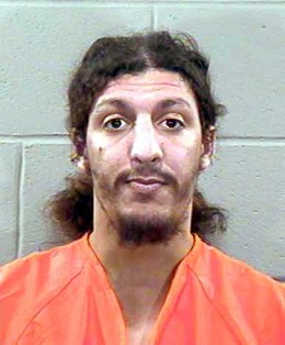 FILE PHOTO OF POLICE PHOTOGRAPH OF ALLEGED SHOE BOMBER RICHARD REID.