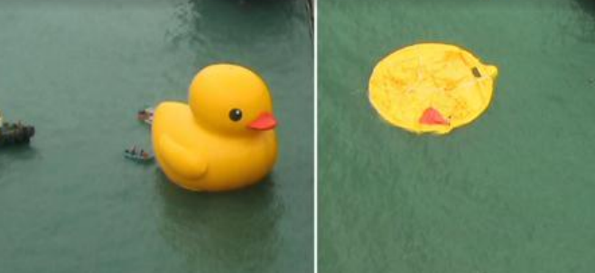 Dageraad buitenspiegel dun Lame-Duck Syndrome: Hong Kong's Giant Rubber Duck Deflates | TIME.com