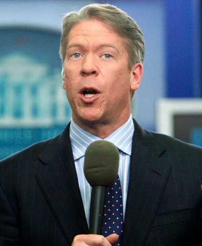 Major Elliott Garrett, chief White House correspondent for the FOX News Channel, is in the James Brady Press Briefing Room at the White House in Washington, D.C., on Feb. 26, 2010.