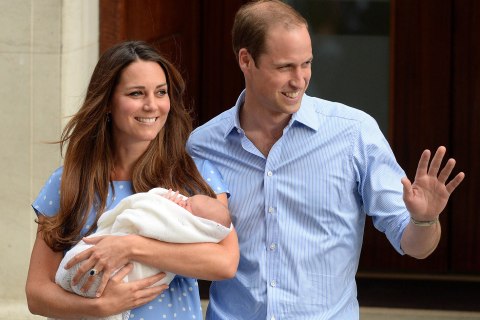 Duke and Duchess of Cambridge with their new baby boy