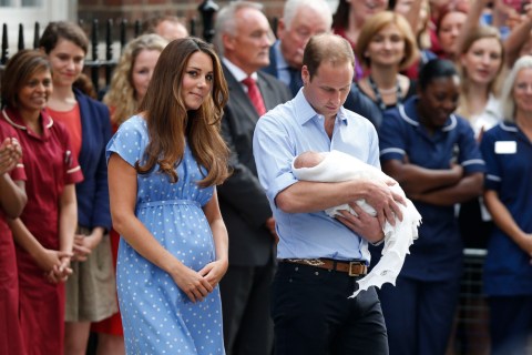 The Duke And Duchess Of Cambridge Leave The Lindo Wing With Their Newborn Son