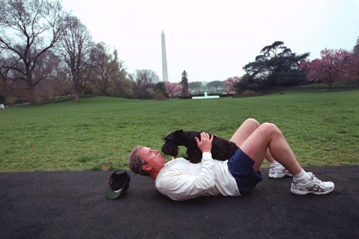 George W. Bush and Barney