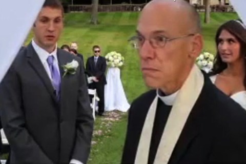 Priest stops wedding