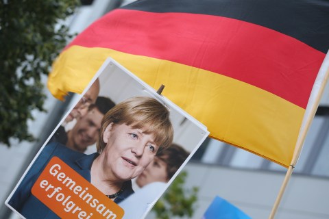 Merkel And Steinbrueck Face Off In TV Debate
