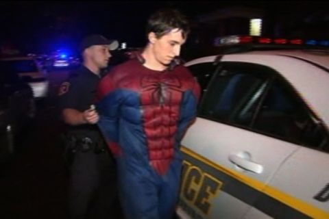 Spiderman Arrested 