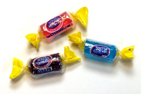 DENVER, COLO. - DECEMBER 23, 2004 - "The Jolly Rancher Candy Company was founded in Golden, Colorado, by Bill and Dorothy Harmsen in 1949. They called the company Jolly Rancher to suggest a hospitable, western company. The company originally made ice crea