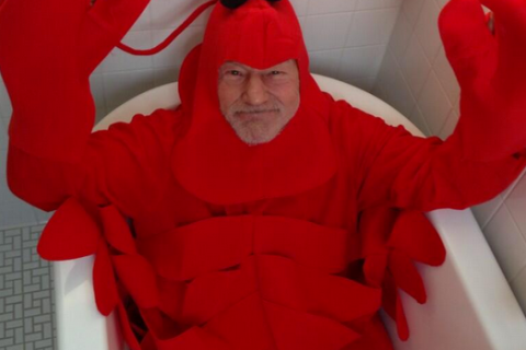 Patrick Stewart twitter lobster