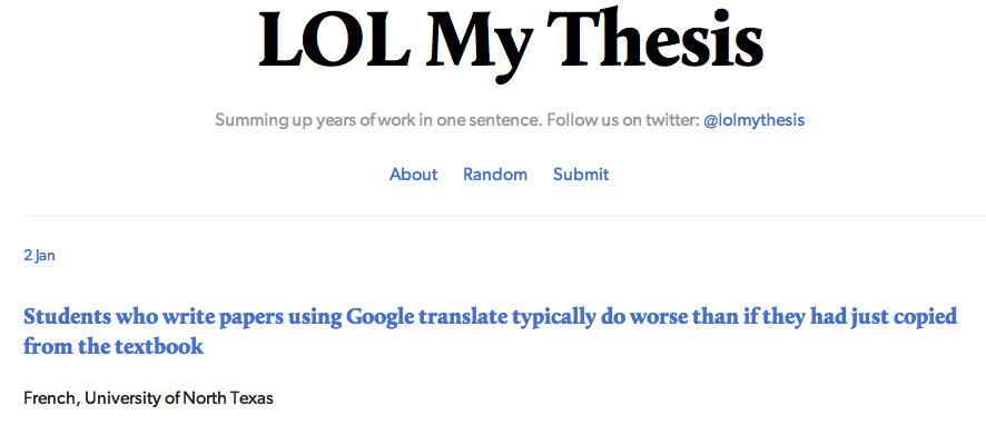 My thesis meaning image