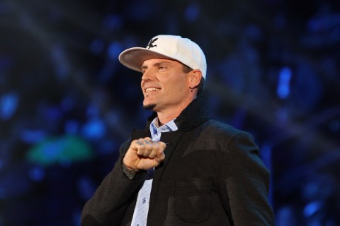 Vanilla Ice on stage at the Soul Train Awards 2013 at the Orleans Arena on November 8, 2013 in Las Vegas, Nevada.