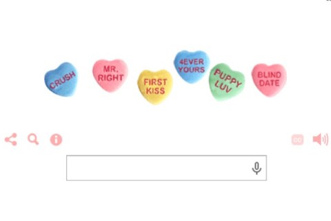 Google Doodle for Valentine's Day