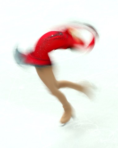 Yulia Lipnitskaya of Russia performs during the women's Free Skating of the Figure Skating team event at the Iceberg Skating Palace Feb. 9, 2014.  